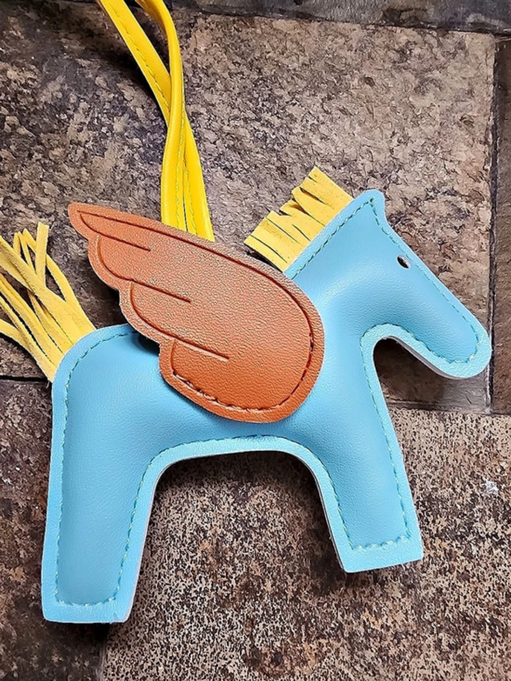 Blue Pegasus. Bag. Charm